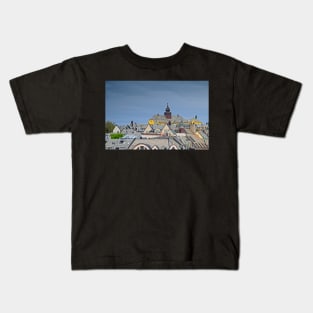 Alesund Town Rooftops and Cityscape Norway Kids T-Shirt